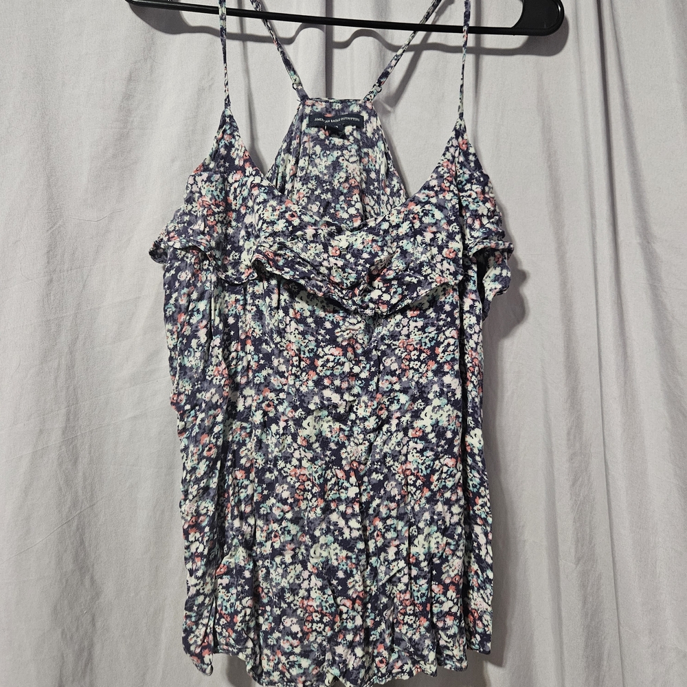 American Eagle Outfitters‎ Floral Camisole in Blue and Pink